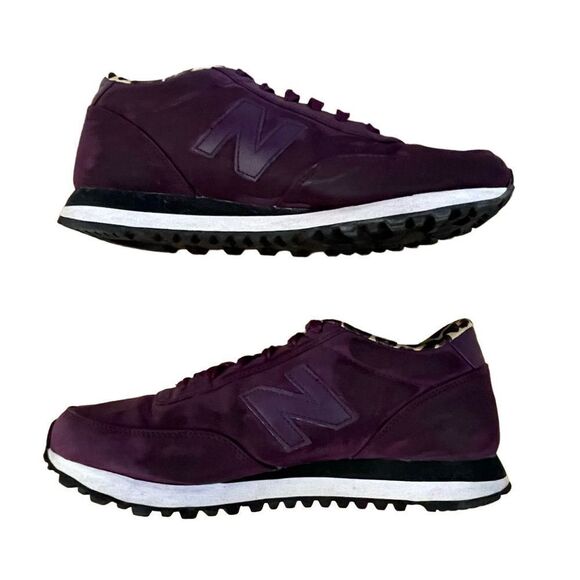 New Balance ~ WL501GB ~ size 8 ~ beautiful deep plum color with animal print - Picture 4 of 9